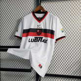 "Camisa Flamengo Retrô Away 2001 - Torcedor Masculina Branca LUBRAX - Netmantos"