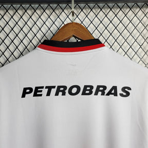"Camisa Flamengo Retrô Away 2001 - Torcedor Masculina Branca LUBRAX - Netmantos"