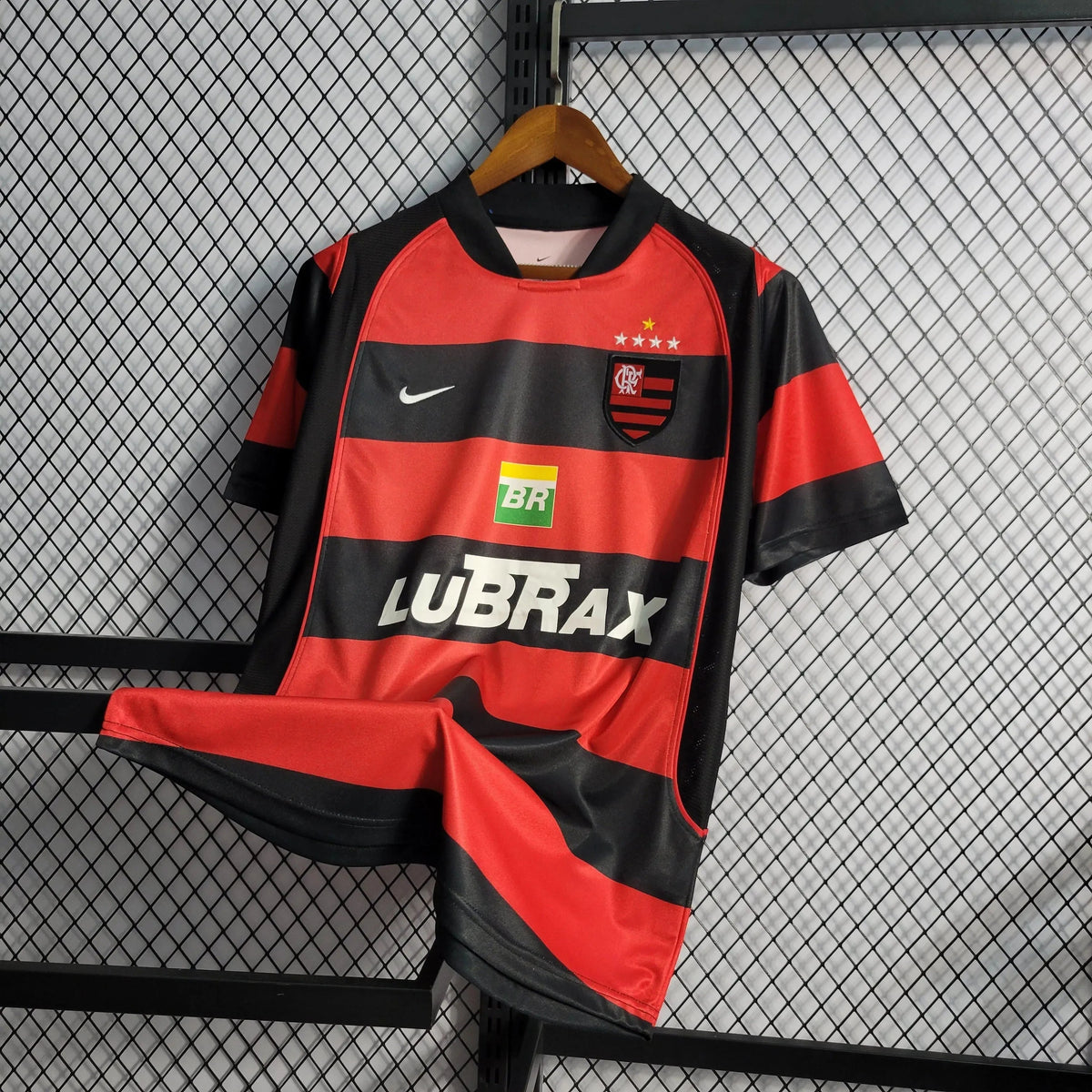 "Camisa Flamengo Retrô Home 2003/04 - Torcedor Masculina LUBRAX - Netmantos"