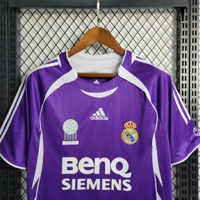 "Camisa Real Madrid Retrô Away 2006 - Torcedor Masculina Roxa - Netmantos"