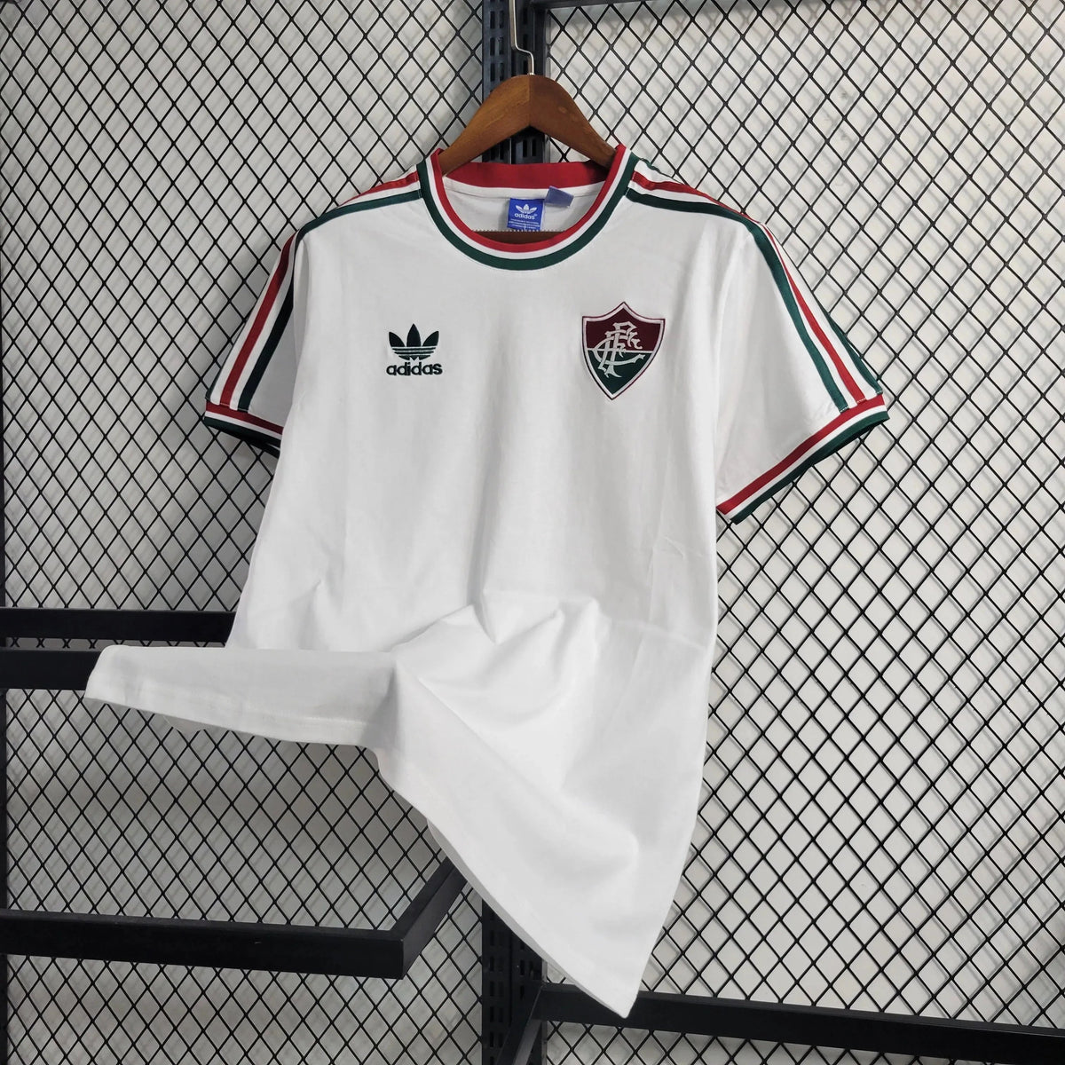 "Camisa Fluminense Retrô 14/15 - Torcedor Masculina Branca - Netmantos"