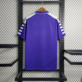 "Camisa Fiorentina Home Retrô 98/99 - Torcedor Masculina Roxa Nintendo - Netmantos"