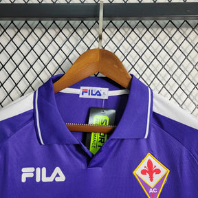 "Camisa Fiorentina Home Retrô 98/99 - Torcedor Masculina Roxa Nintendo - Netmantos"