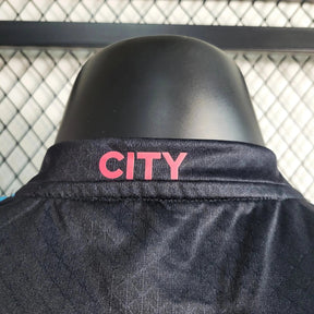 "Camisa Manchester City Thrid Away 23/24 - Jogador Masculina Preta - Netmantos"