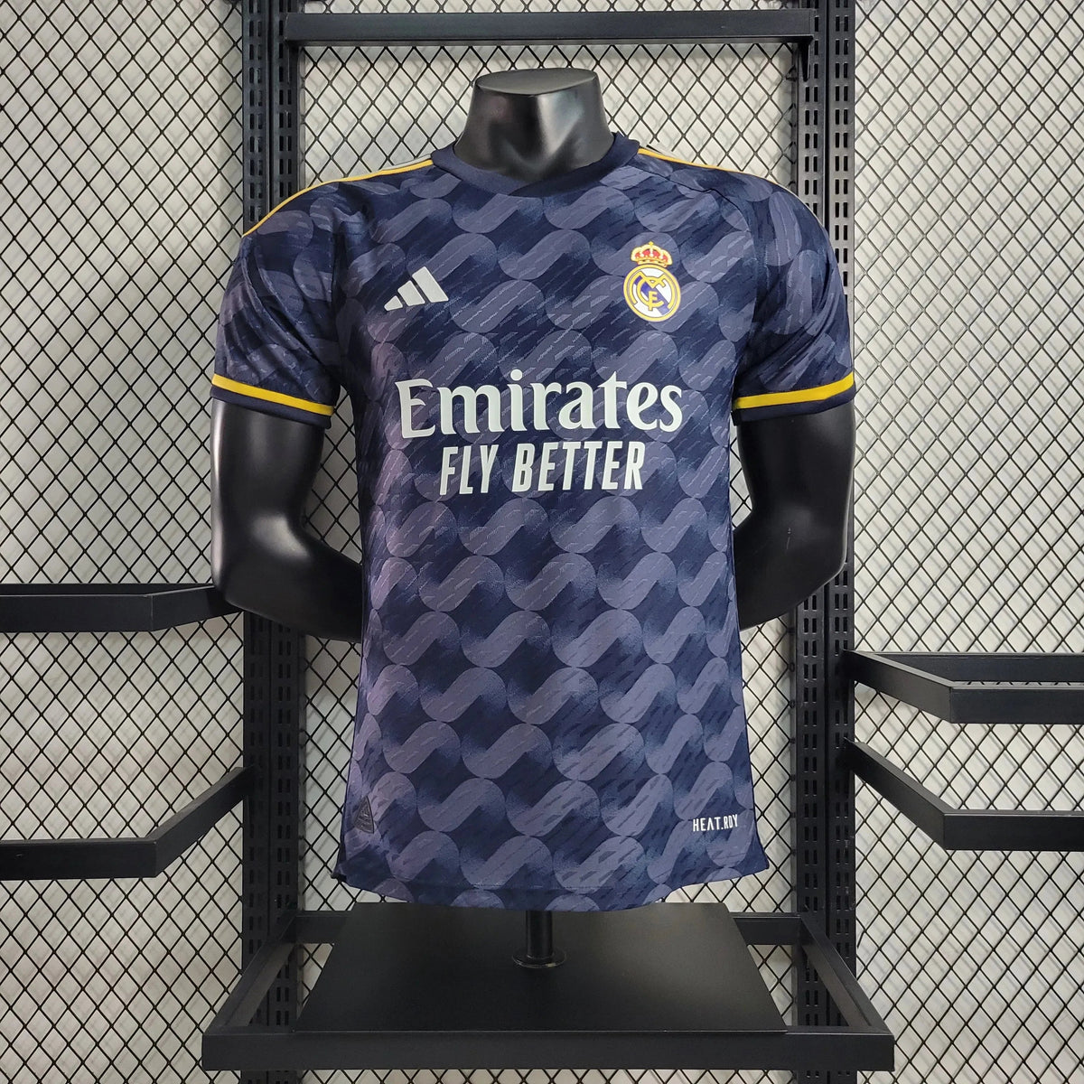 "Camisa Real Madrid Away 23/24 - Jogador Masculina Preta - Netmantos"