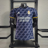 "Camisa Real Madrid Away 23/24 - Jogador Masculina Preta - Netmantos"