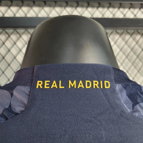 "Camisa Real Madrid Away 23/24 - Jogador Masculina Preta - Netmantos"