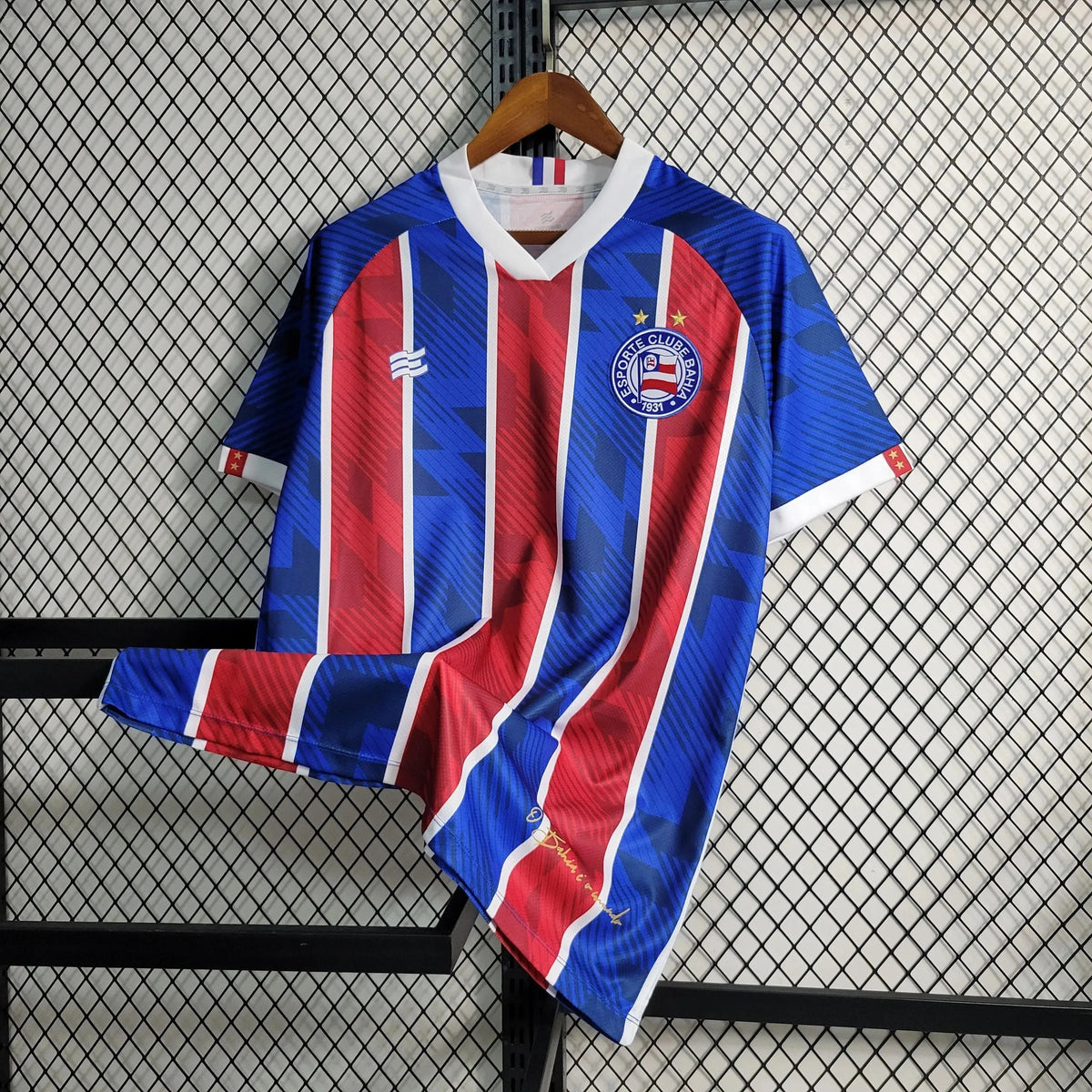 "Camisa Bahia Away 23/24 - Torcedor Masculina Vermelha e Azul - Netmantos"