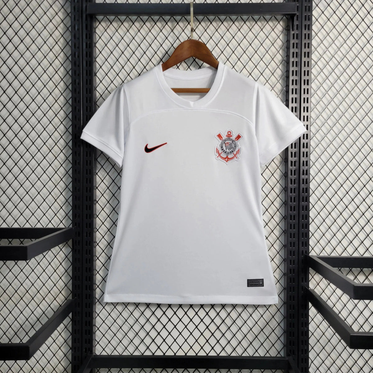 "Camisa Timão Home 23/24 - Torcedor Feminina Branca - Netmantos"