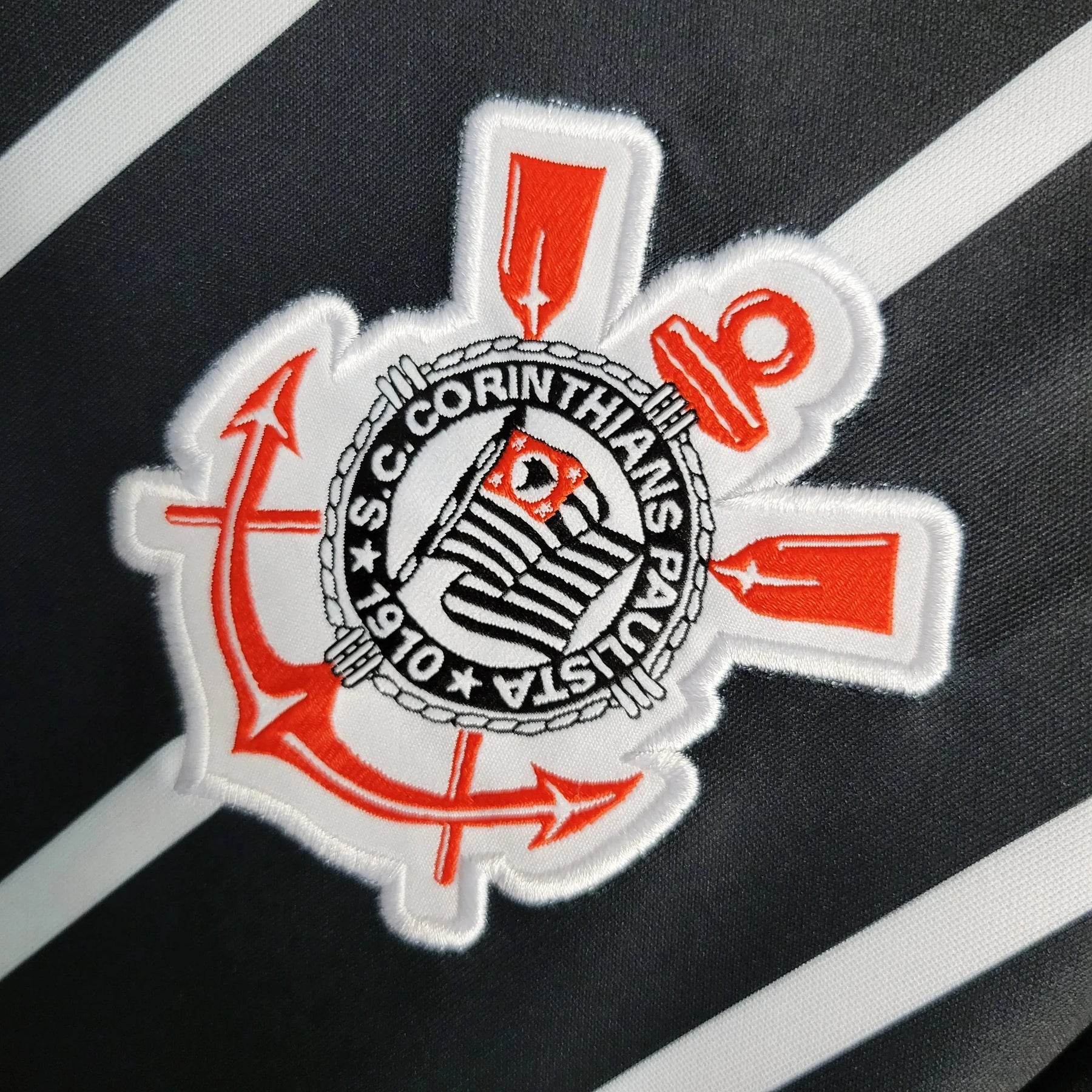 "Camisa Timão Away 23/24 - Torcedor Feminina Preta - Netmantos"