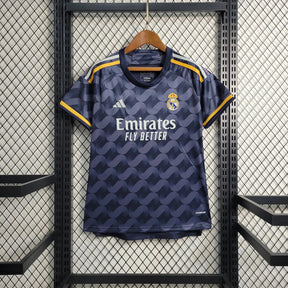 "Camisa Real Madrid Away 23/24 - Torcedor Feminina Preta - Netmantos"