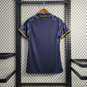 "Camisa Real Madrid Away 23/24 - Torcedor Feminina Preta - Netmantos"