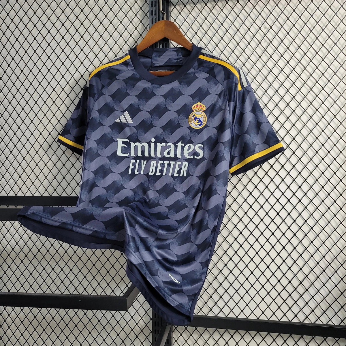"Camisa Real Madrid Away 23/24 - Torcedor Masculina Preta - Netmantos"