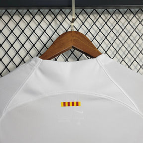 "Camisa Barcelona Away 23/24 - Torcedor Masculina Branca - Netmantos"