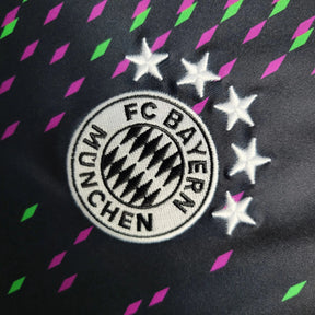 "Camisa Bayern Munchen Away 23/24 - Torcedor Masculina Preta e Roxa - Netmantos"