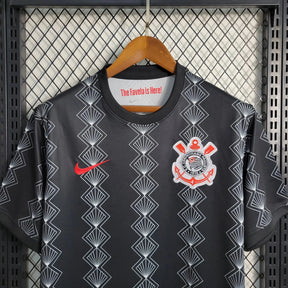 "Camisa Timão Treino 23/24 - Torcedor Masculina Preta - Netmantos"