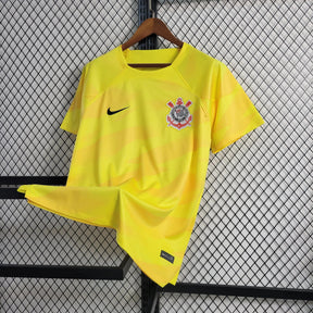 "Camisa Timão Goleiro 23/24 - Torcedor Masculina Amarela - Netmantos"