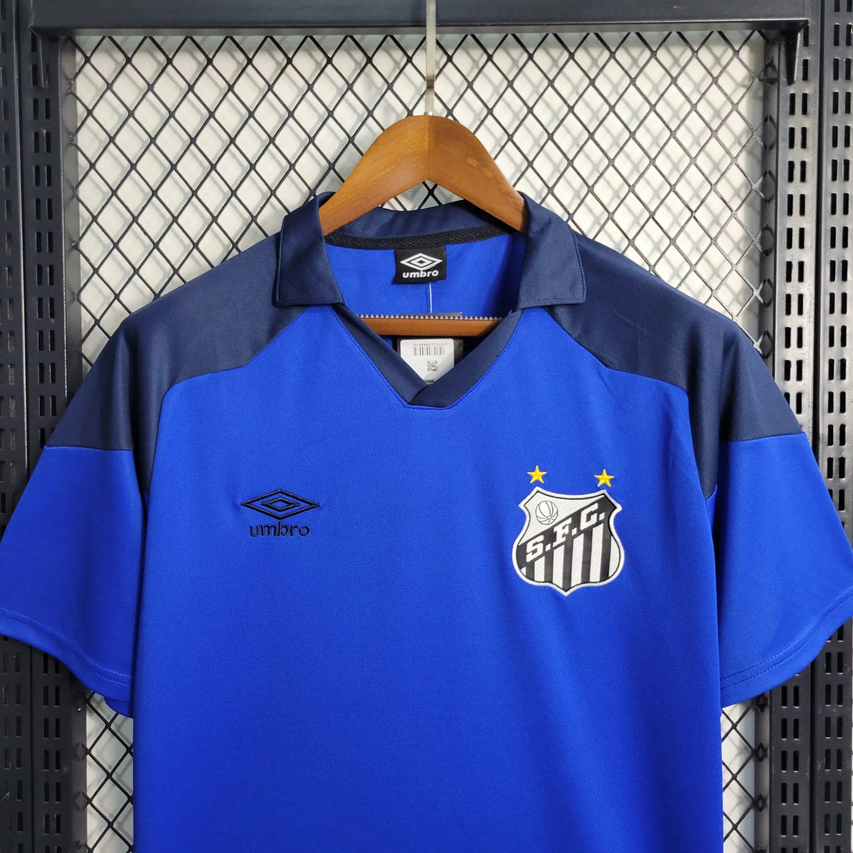"Camisa Santista Treino 23/24 - Torcedor Masculina Azul - Netmantos"