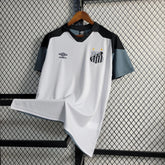 "Camisa Santista Treino 23/24 - Torcedor Masculina Branca e Cinza - Netmantos"