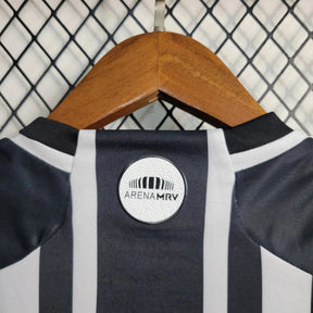 "Camisa Atlético Mineiro Home 23/24 - Torcedor Masculina Preta e Branca - Netmantos"