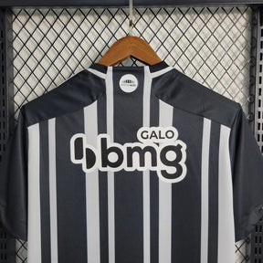 "Camisa Atlético Mineiro Home 23/24 - Torcedor Masculina Preta e Branca - Netmantos"