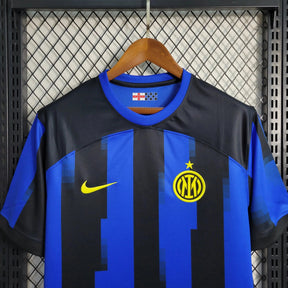 "Camisa Inter de Milão Home 23/24 - Torcedor Masculina Azul e Preta - Netmantos"
