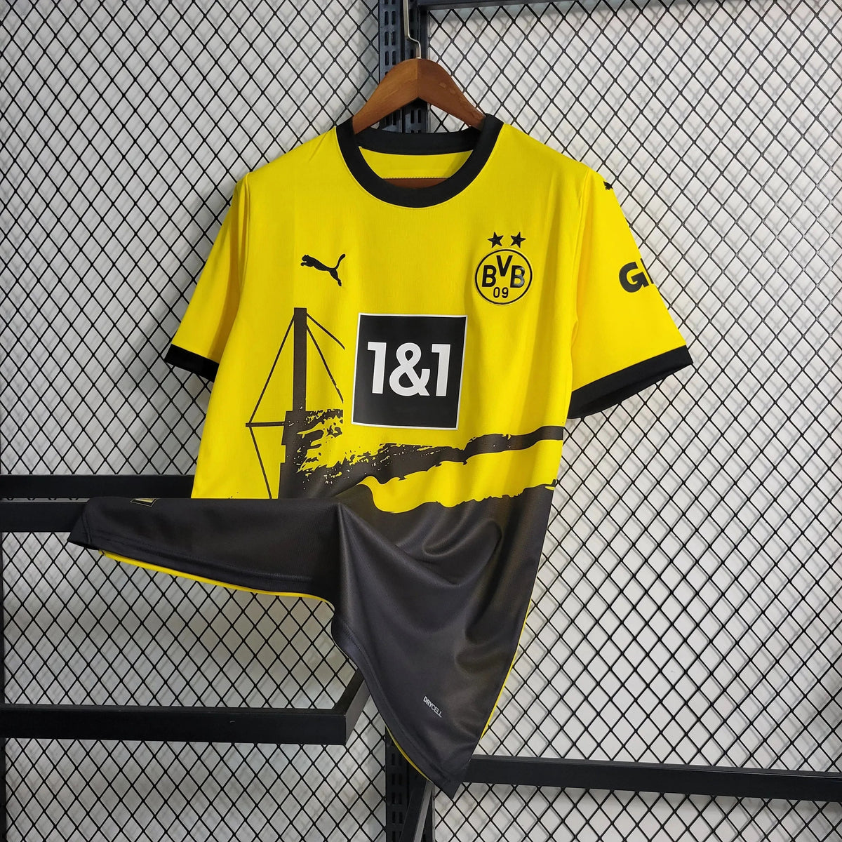 "Camisa Borussia Dortmund Home 23/24 - Torcedor Masculina Amarela - Netmantos"