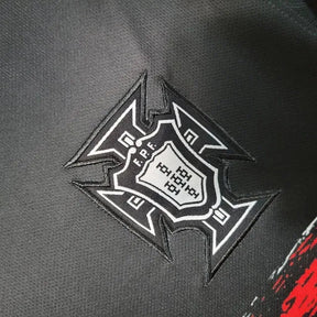 "Camisa Portugal Pré-Jogo 22/23 - Torcedor Masculina Preta - Netmantos"