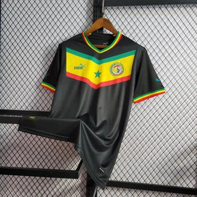 "Camisa Senegal Away 22/23 - Torcedor Masculina Preta - Netmantos"