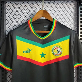 "Camisa Senegal Away 22/23 - Torcedor Masculina Preta - Netmantos"