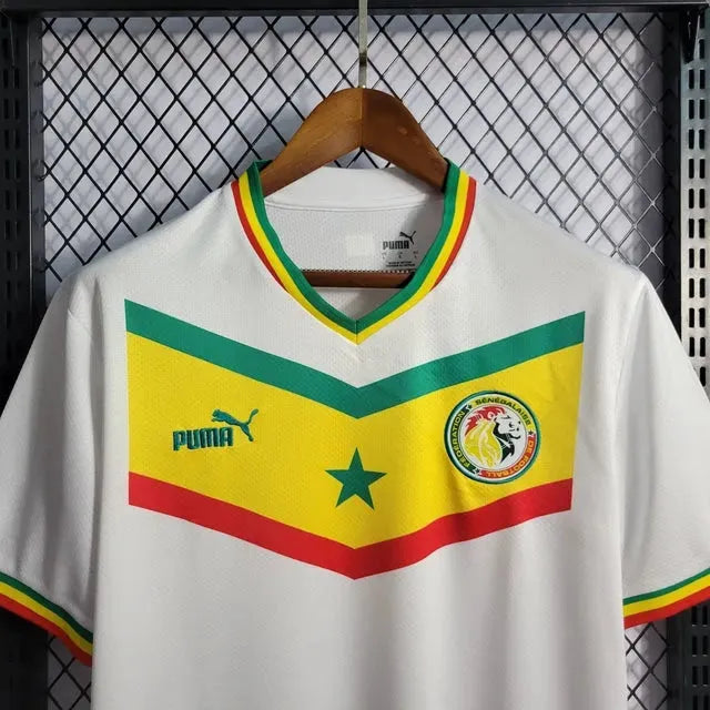 "Camisa Senegal Home 22/23 - Torcedor Masculina Branca - Netmantos"