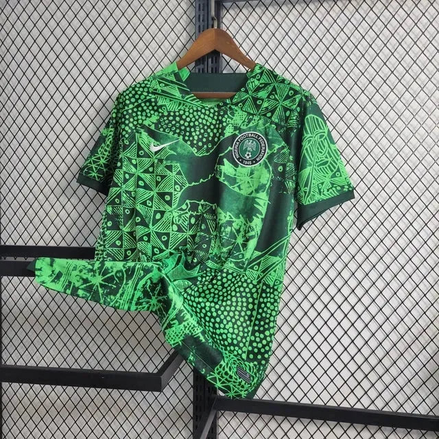 "Camisa Nigéria 22/23 - Torcedor Masculina Verde - Netmantos"