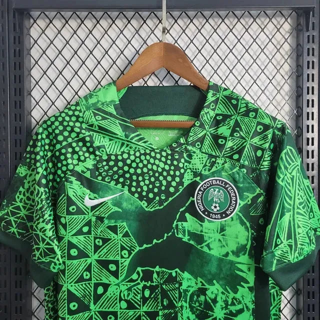 "Camisa Nigéria 22/23 - Torcedor Masculina Verde - Netmantos"