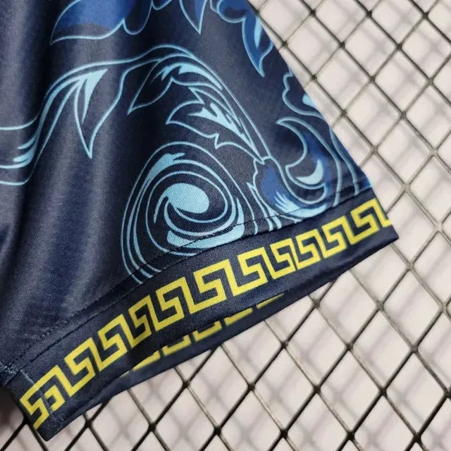 "Camisa Itália x Versace 23/24- Torcedor Masculina Azul - Netmantos"