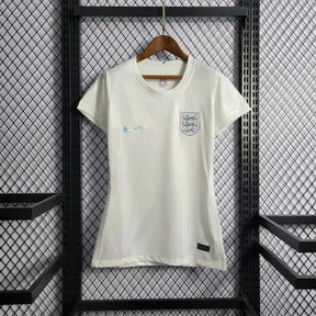 "Camisa Inglaterra Home 22/23 - Torcedor Feminina Branca Refletiva - Netmantos"