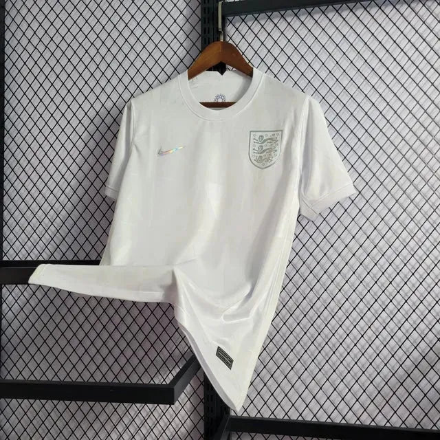 "Camisa Inglaterra Home 22/23 - Torcedor Masculina Branca Refletiva - Netmantos"