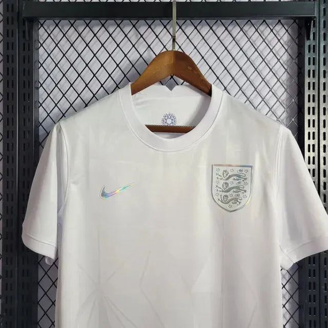 "Camisa Inglaterra Home 22/23 - Torcedor Masculina Branca Refletiva - Netmantos"