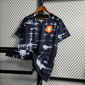 "Camisa Holanda Treino 22/23 - Torcedor Masculina Preta - Netmantos"