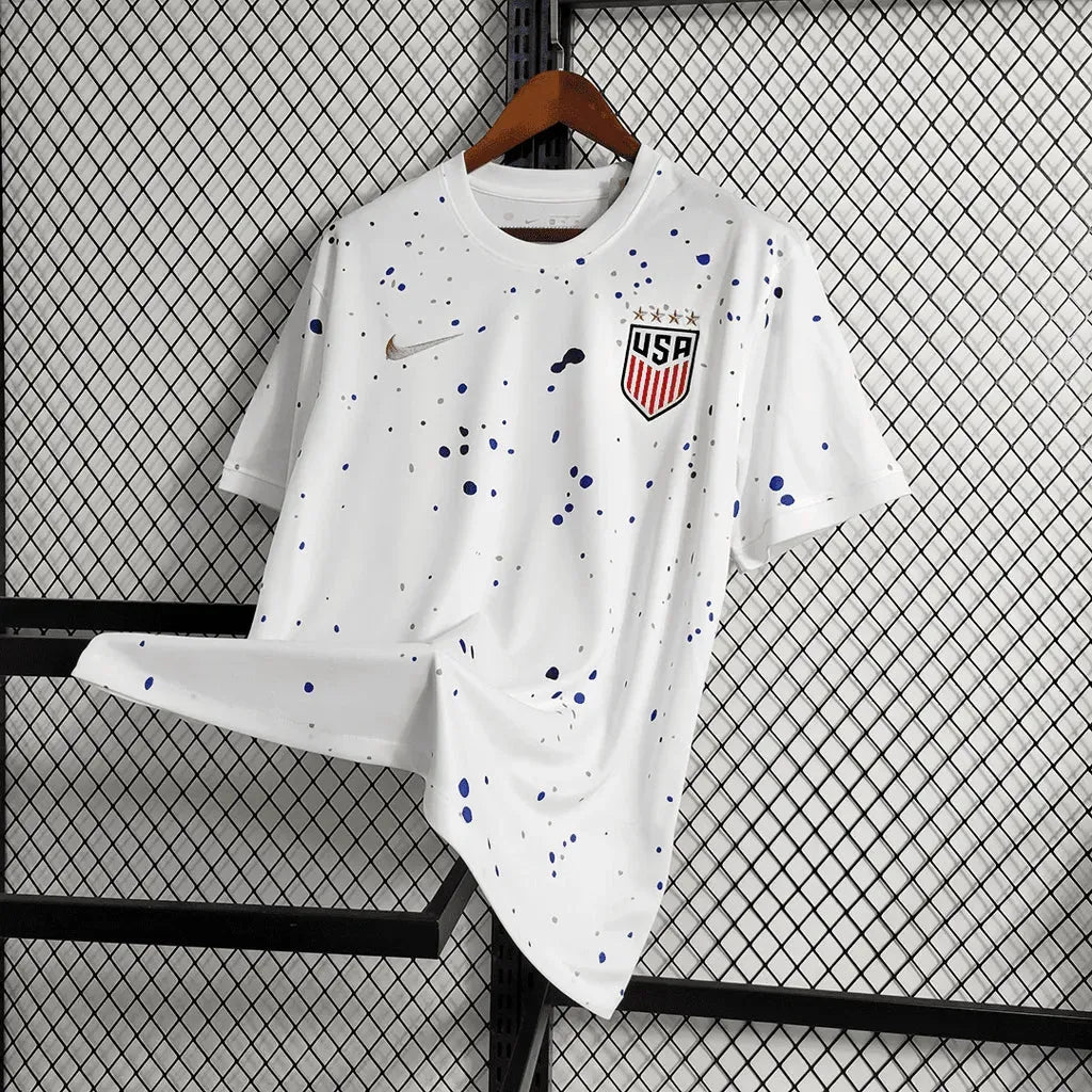 "Camisa EUA 23/24 - Torcedor Masculina Branca - Netmantos"