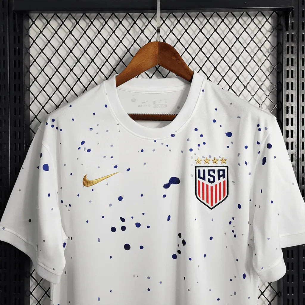 "Camisa EUA 23/24 - Torcedor Masculina Branca - Netmantos"