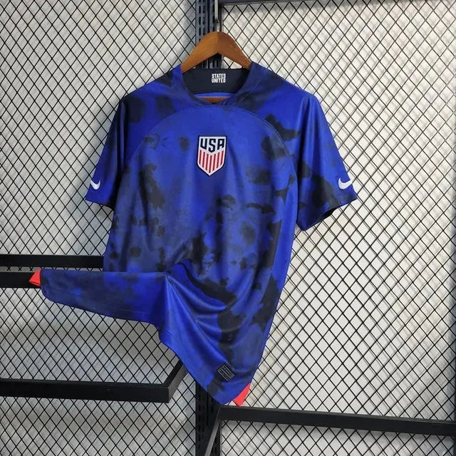 "Camisa EUA Away 22/23 - Torcedor Masculina Azul - Netmantos"