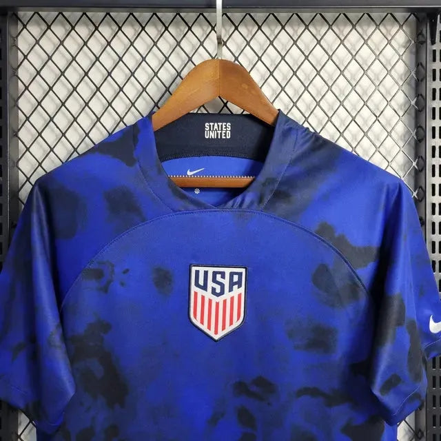 "Camisa EUA Away 22/23 - Torcedor Masculina Azul - Netmantos"