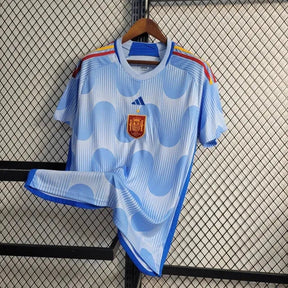 "Camisa Espanha Away 22/23 - Torcedor Masculina Azul - Netmantos"
