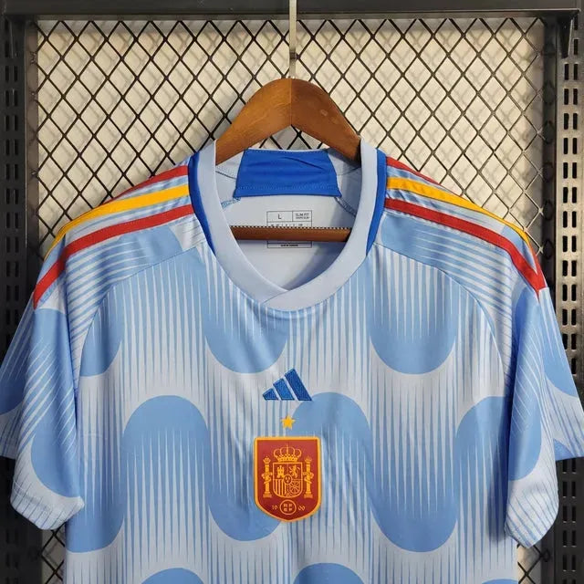 "Camisa Espanha Away 22/23 - Torcedor Masculina Azul - Netmantos"