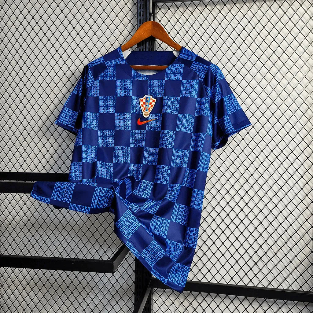 "Camisa Croácia Treino 22/23 - Torcedor Masculina Azul - Netmantos"
