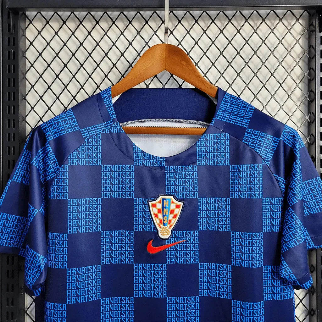 "Camisa Croácia Treino 22/23 - Torcedor Masculina Azul - Netmantos"