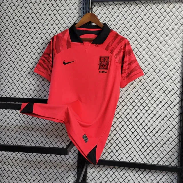 "Camisa Coréia Home 22/23 - Torcedor Masculina Vermelha - Netmantos"