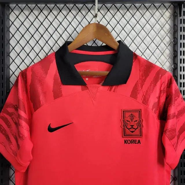"Camisa Coréia Home 22/23 - Torcedor Masculina Vermelha - Netmantos"