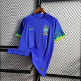 "Camisa Brasil Away 22/23 - Torcedor Masculina Azul - Netmantos"