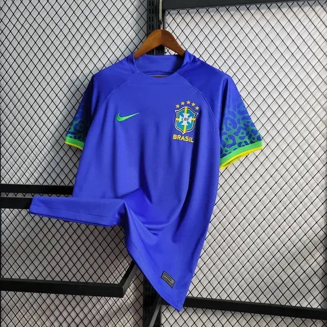 "Camisa Brasil Away 22/23 - Torcedor Masculina Azul - Netmantos"